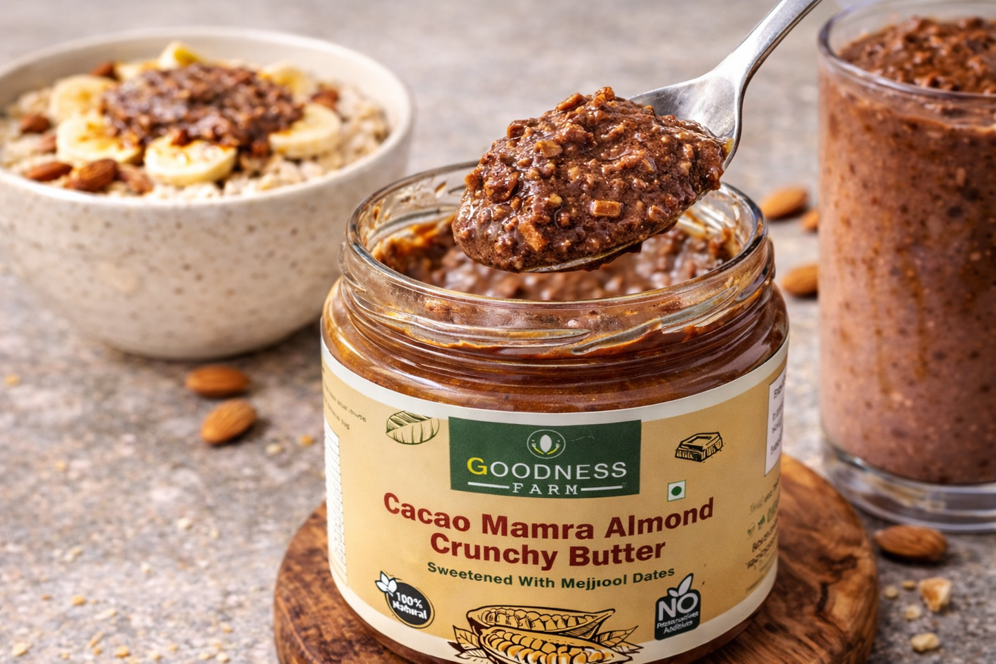 Cacao Mamra Almond Crunchy Sweetened with Mejdool Dates ORGANIC