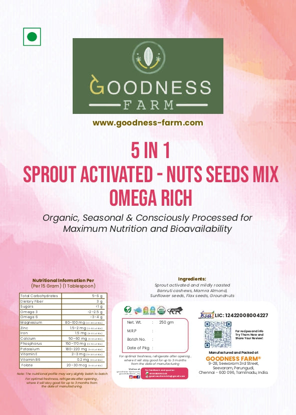 5-In-1 NutriBoost Seeds & Nuts Mix (250 g)