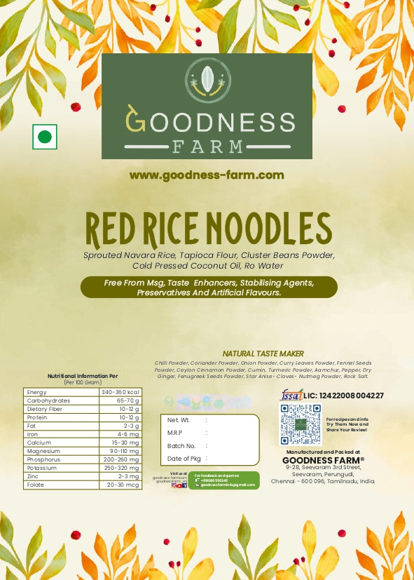 Navara Red Rice Noodles (180 G)