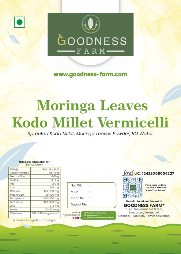 Moringa Leaves Kodo Millet Vermicelli (180 G)