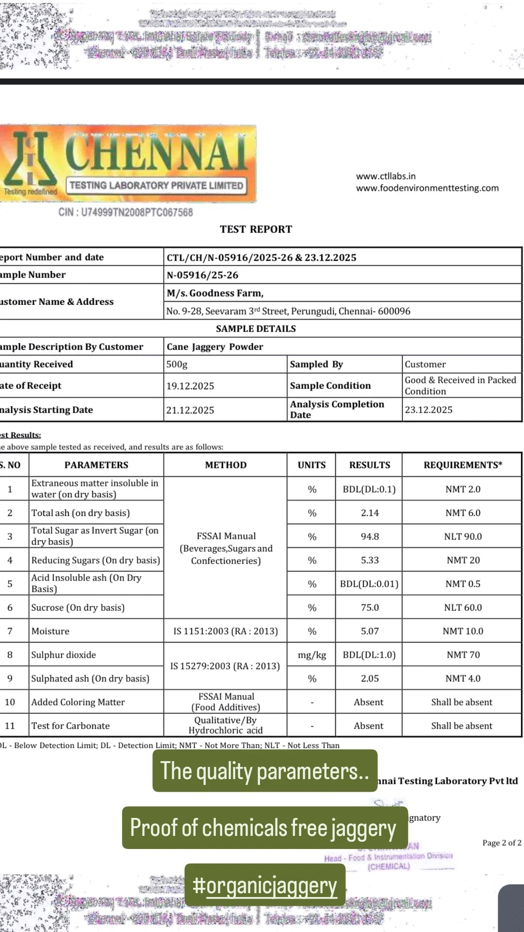 Cane Jaggery Powder (500 G)