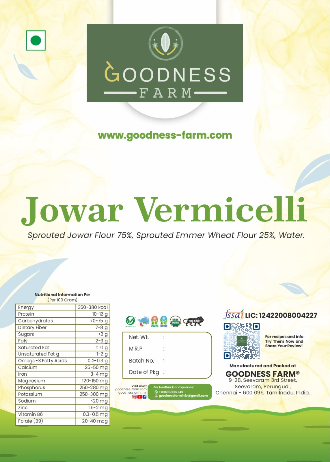 Jowar Vermicelli (180 G)