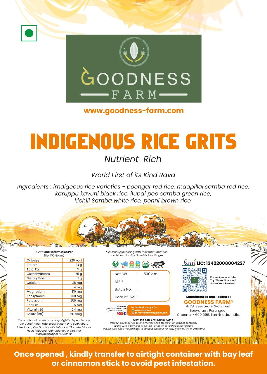 Indigenous Rice Grits Mix (400 G)