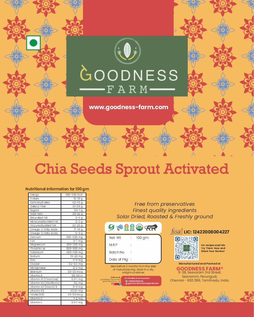 Chia Seeds (sprout activated) (100 g)