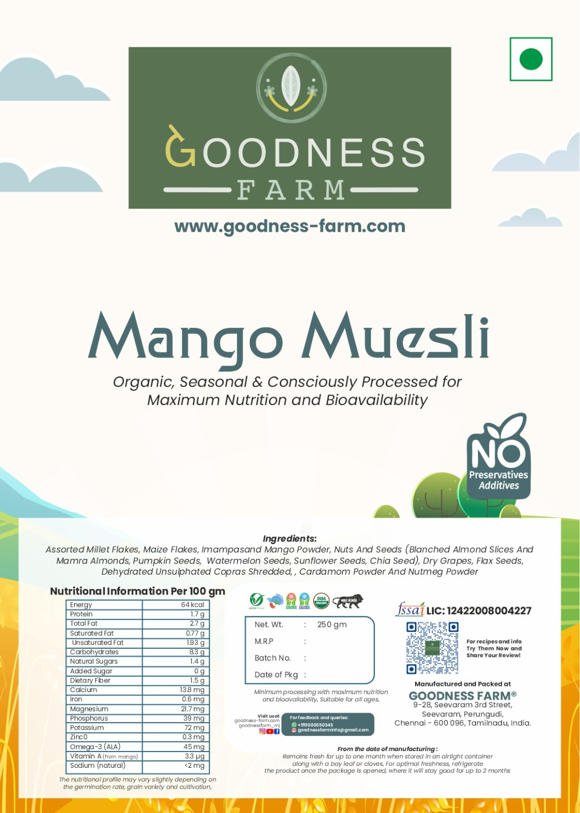 Mango Muesli (250 G)