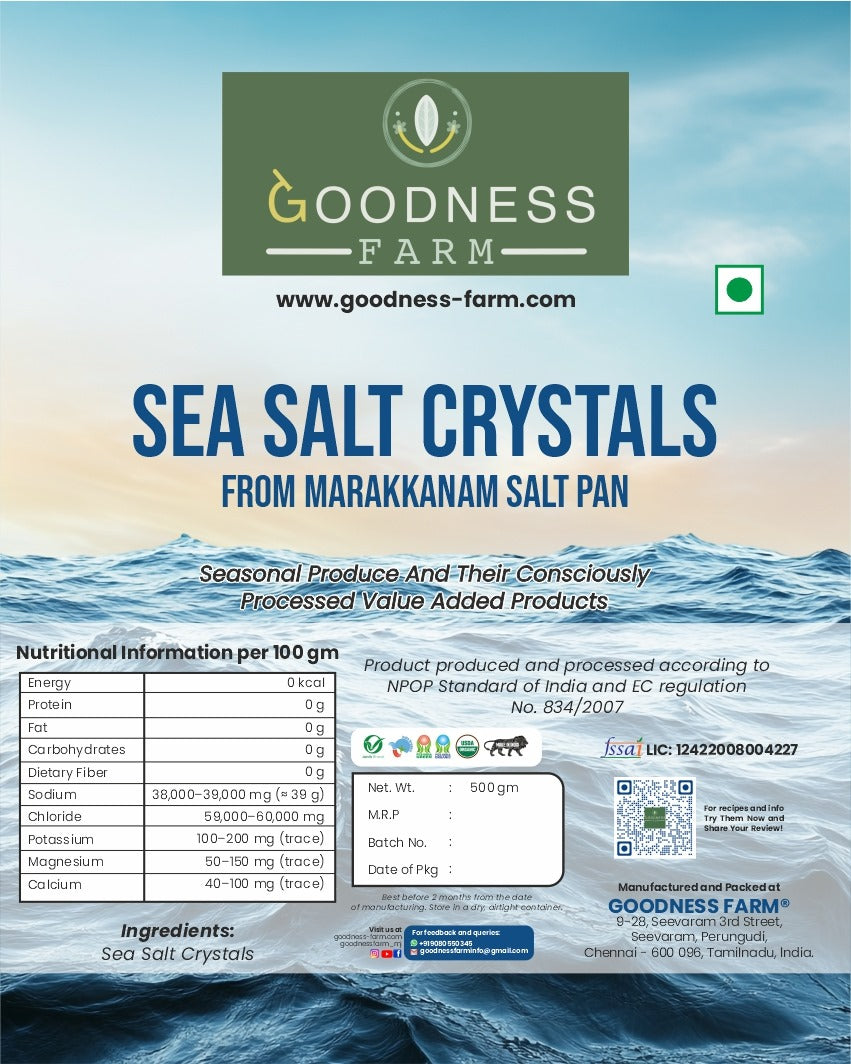 Sea Salt Crystals (500 G)