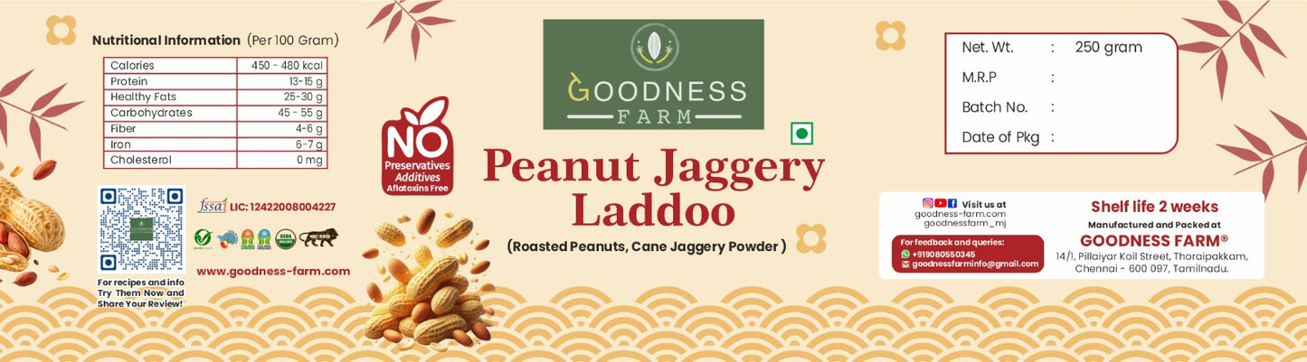 Peanut Jaggery Laddoo ORGANIC