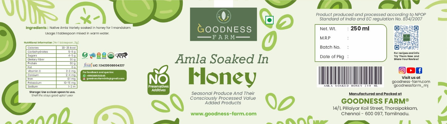 Amla Soaked in Honey ORGANIC (250 G)