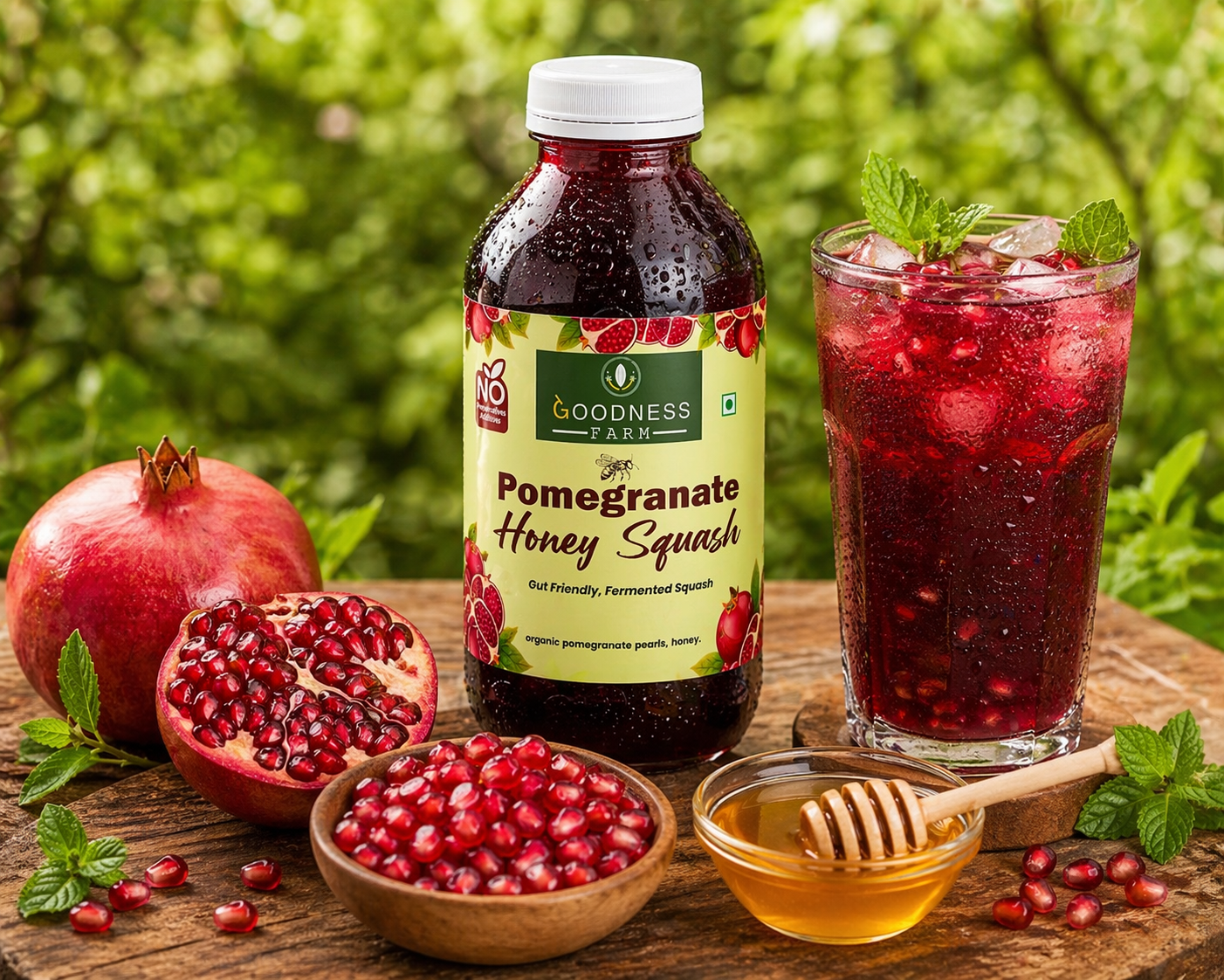 Pomegranate Honey Squash ORGANIC (200 ml)