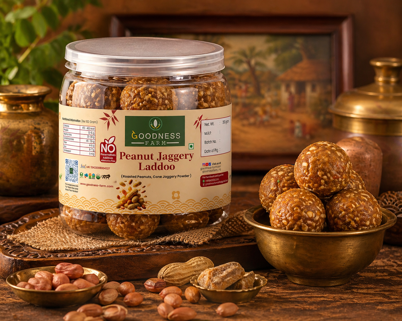 Peanut Jaggery Laddoo ORGANIC