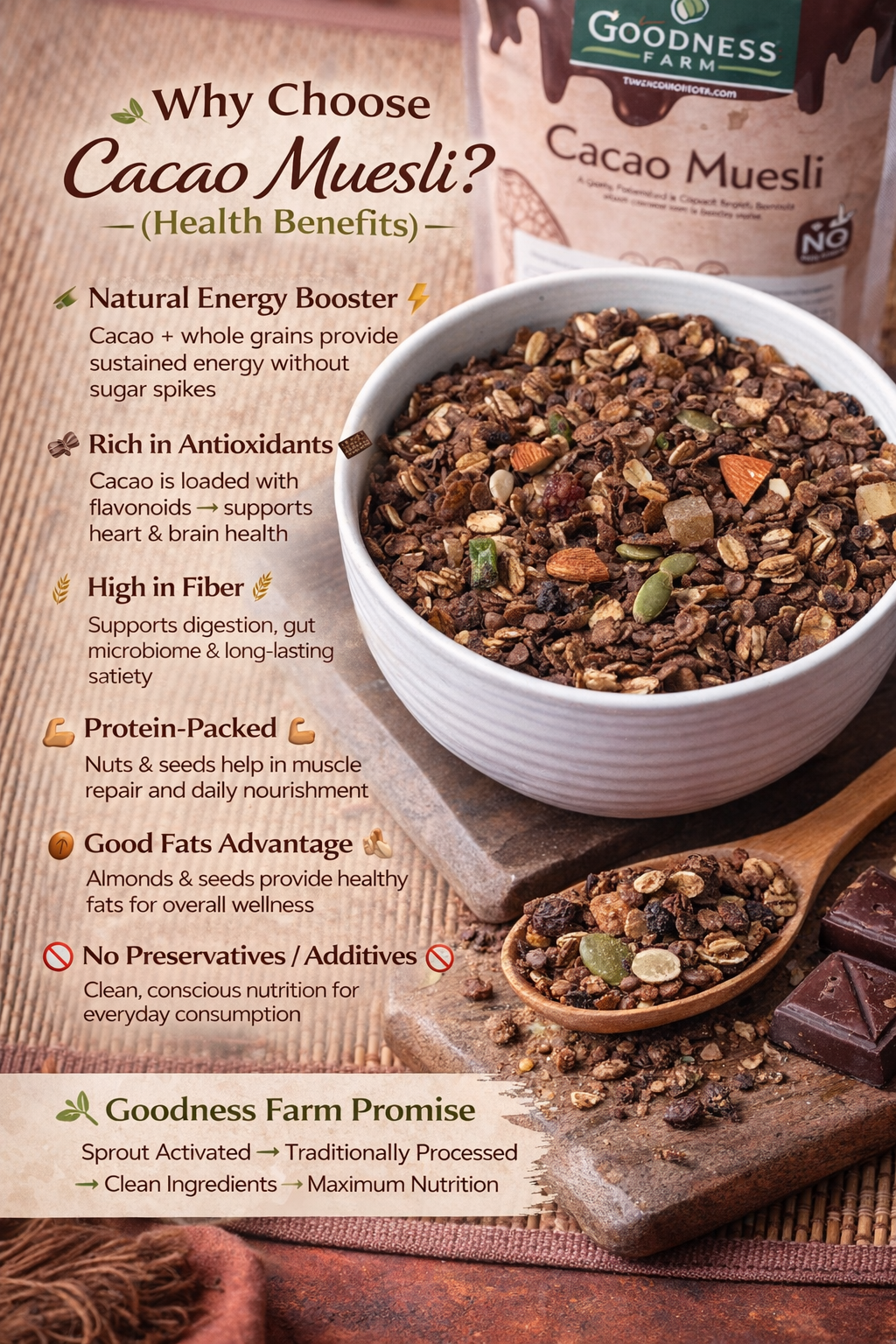 Cacao Millet Muesli ORGANIC