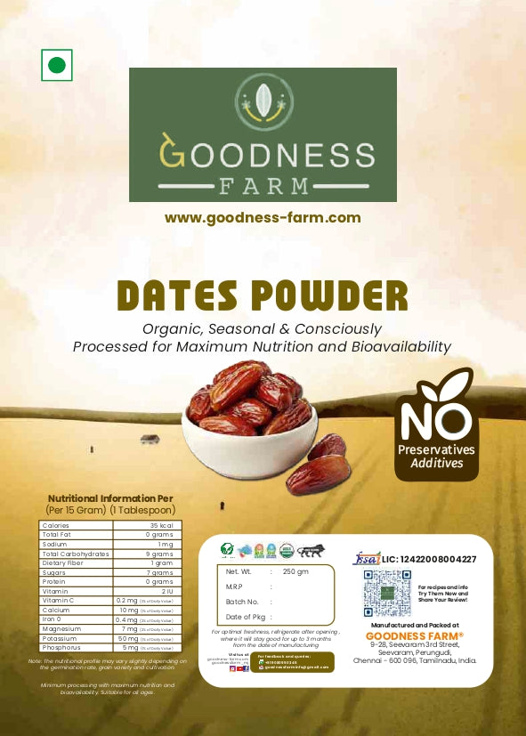 Dates Powder Organic (250 G)
