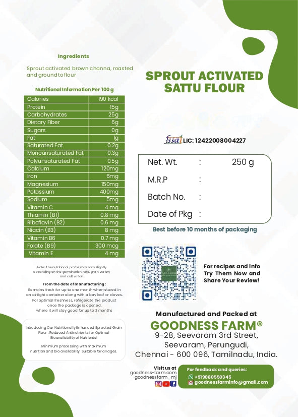 Roasted Sattu Flour (250 G)