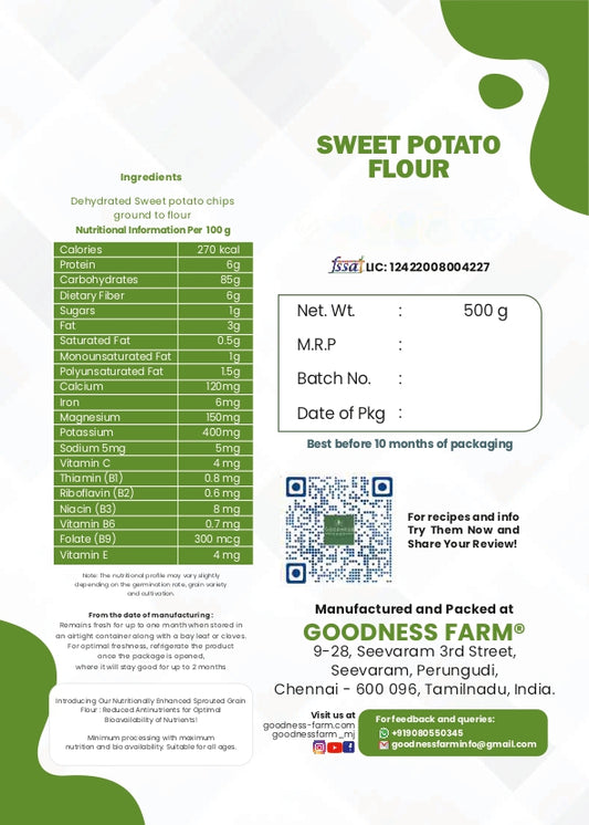 Sweet Potato Flour, Organic (250 g)