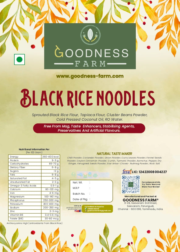Black Rice Noodles (180 G)
