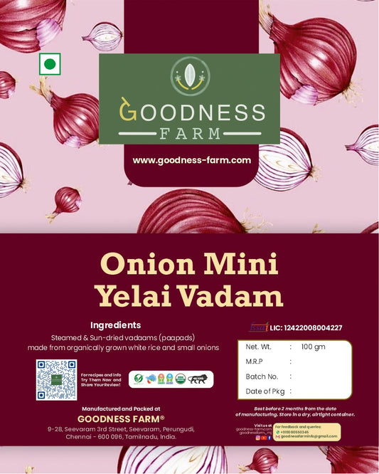 Onion Mini Yelai Vadam (100 G)