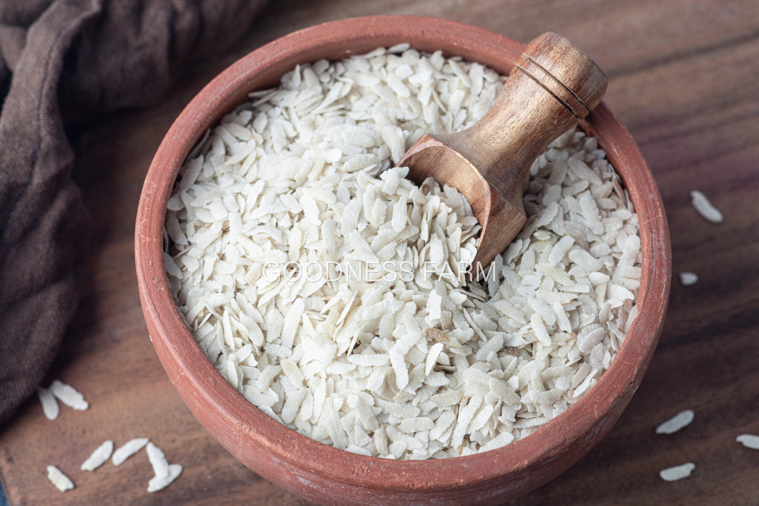 Sprouted White Rice Flakes (400 G) – Goodness Farm