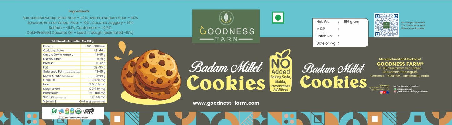 Badam Millet Cookies (200 G)