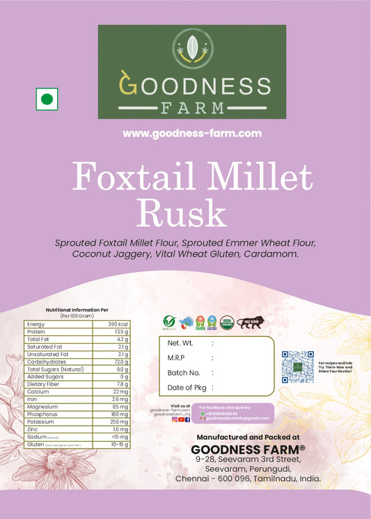 Foxtail Millet Rusk (110 G)