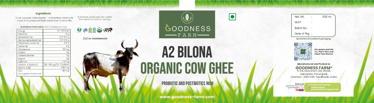 A2 Cow Ghee Bilona (500 ml)
