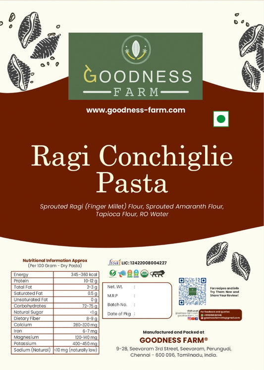 Ragi Conchiglie Pasta (180 G)