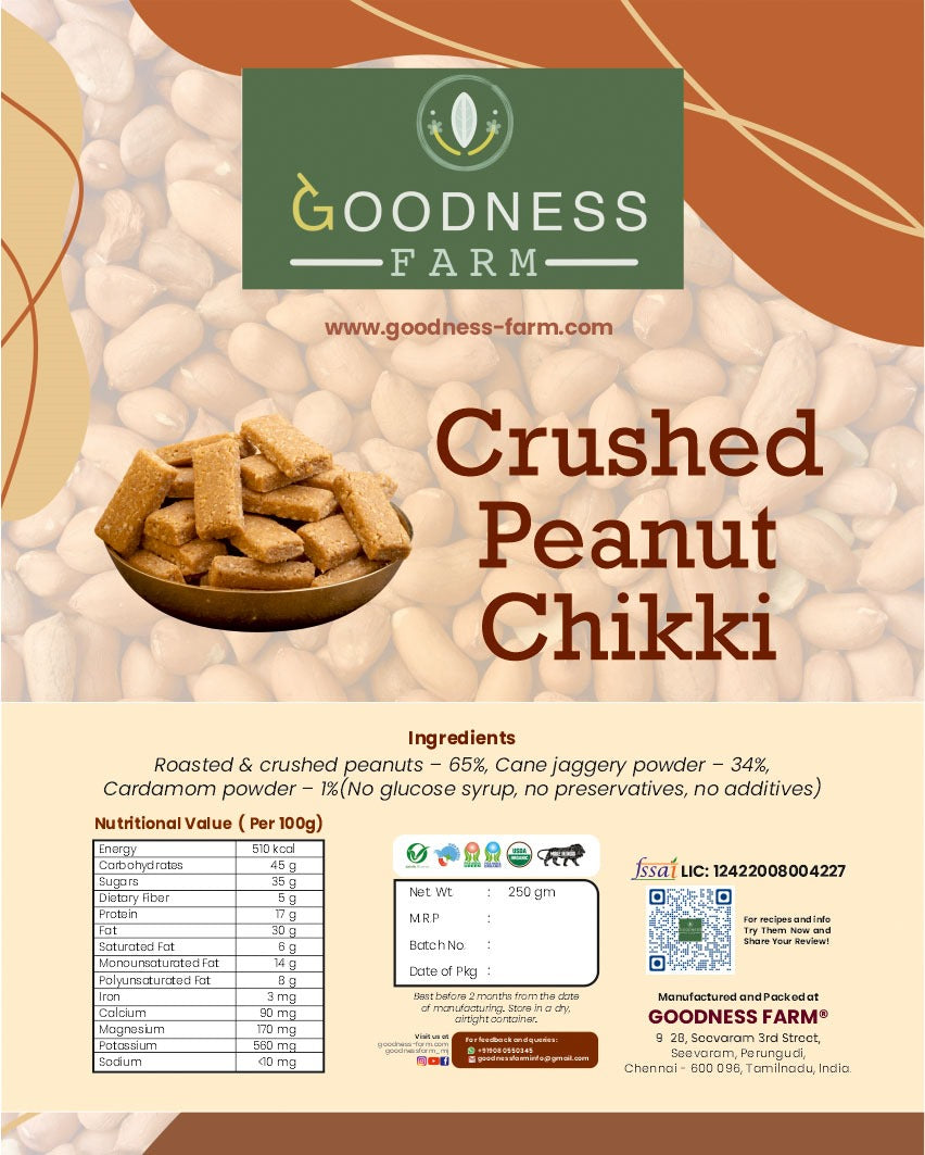 Crushed Peanut Chikki (250 G)