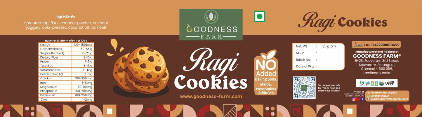 Ragi Cookies ORGANIC (200 G)