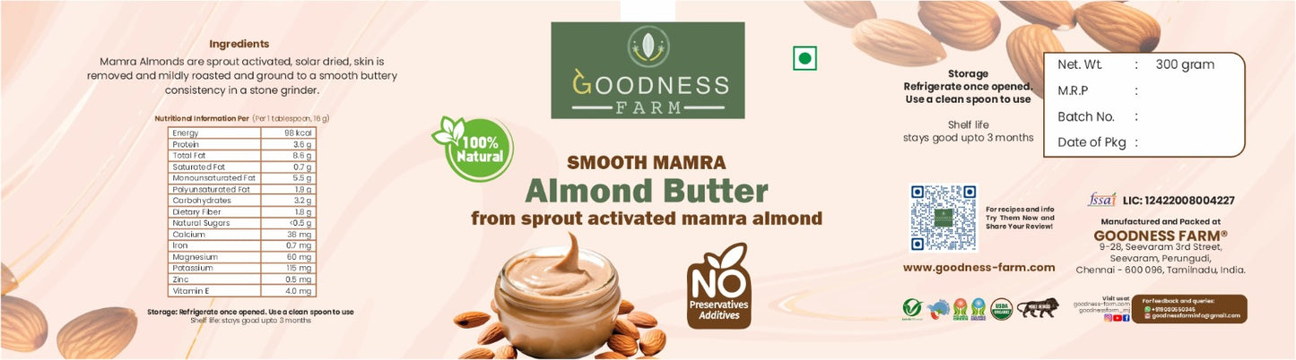 Mamra Almond Butter ORGANIC