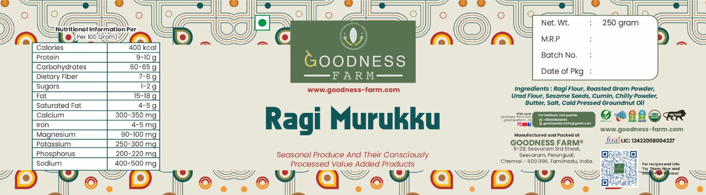 Ragi Murukku ORGANIC (200 G)
