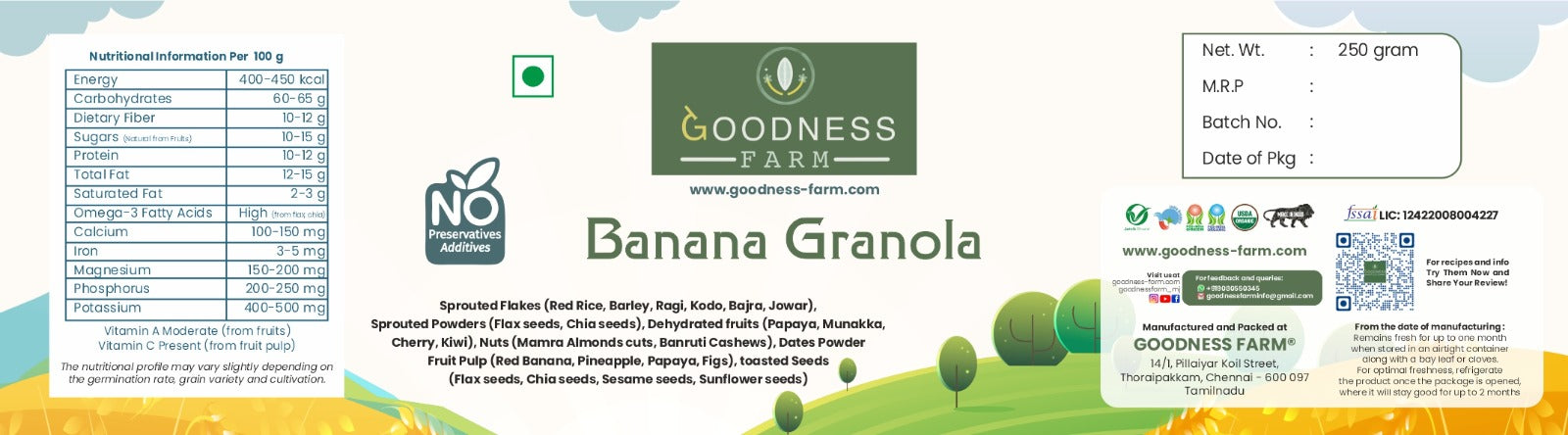 Banana Granola ORGANIC