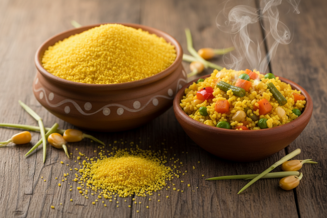 Sprouted Maize Rava ORGANIC (400 G)