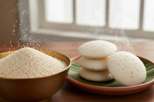 make the rava dry, free flowing like semolina