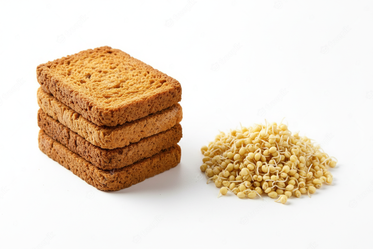 make the sprouted grains tuny and in yellow cooour
