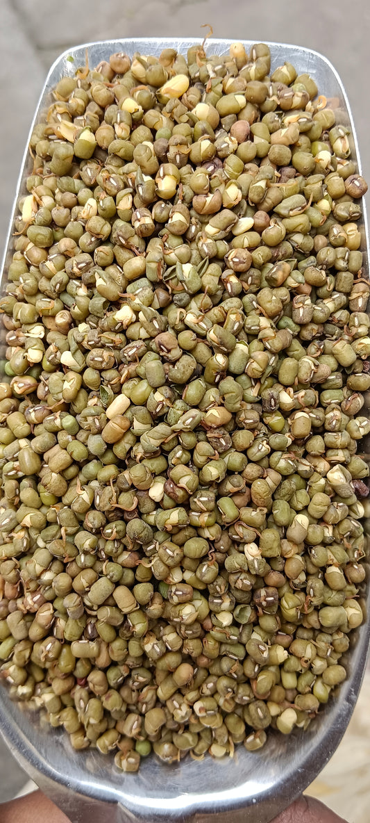Green Gram Naatu Sprouted & Dehydrated, Organic (500 G)
